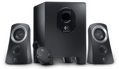 Caixas de som 2.1 c/ subwoofer, Logitech Z313, 25W RMS 