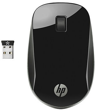 Mouse sem fio HP Z4000 1200dpi 2.4GHz bat: 18 meses USB