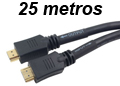 Cabo HDMI 2.0 Tblack 25 m, dourado amplificado#100
