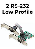 Placa serial 2 portas RS-232 perfil baixo Comtac 9134