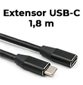 Cabo extensor USB-C 3.1 macho p/ USB-C 3.1 fmea Comp2