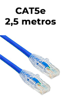 Patch cord U/UTP Furukawa CAT.5e Multilan, azul, 2,5m