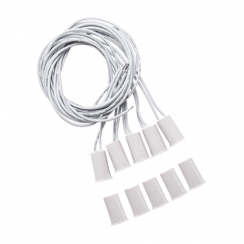 Sensor de abertura com fio xas embutir branco (pacote c/ 5 peas) - in2