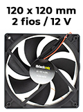 Cooler Tblack 9.68.79 120x120x25mm 12V 0,29A dois fios2