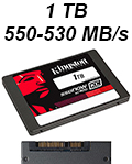 SSD de 1TB Kingston KC 400 SKC400S37/1T 550-530 MB/s