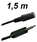 Extens&atilde;o de &aacute;udio tipo mini - jack stereo LeaderShip 9246 ( CBEXT35MM )