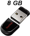 Pendrive 8GB, SanDisk Cruzer Fit SDCZ33-008G-B35 USB3