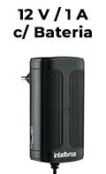 Fonte Intelbras EFB 1201 12V 1A P4 c/ Bateria 2,5Ah
