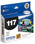 Cartucho tinta Epson T117120 preto p/ Stylus T23 TX105