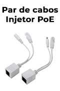 Par de cabos injetor PoE Fortrek FPE-101