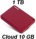 HD externo 1TB Toshiba Canvio Connect II USB3 c/ Cloud