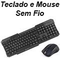 Teclado e mouse sem fio C3Tech K-W10 1000dpi 2.4GHz