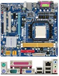 Placa mãe GigaByte GA - M61PME - S2P p / AMD AM2 lan som víd ( M61PME - S2P )