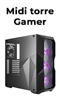 Gabinete gamer Midi torre CoolerMaster Masterbox TD500