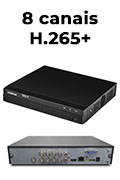 Gravador de vdeo Intelbras MHDX 1208 8 canais H.265+