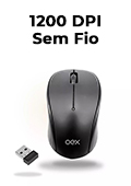 Mouse sem fio OEX MS412 1200 dpi at 10m USB