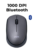 Mouse ptico s/ fio OEX MS602 1000dpi Wireless/Bluetoot