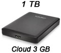 HD porttil 1TB HGST OS03804 Touro 5400RPM USB3 e Cloud