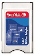 PCCard para MemoryCard SanDisk SDAD-67-A10, 6 em 1
