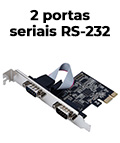 Placa PCI-express 2 portas seriais RS-232 Comtac 9049