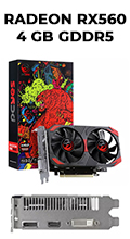 Placa Vdeo PCYes AMD RADEON RX560 4GB GDDR5 128 bits