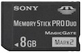 Memory Stick Pro Duo 8GB Sony MS-MT8G MagicGate Mark2