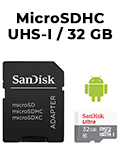 Carto memria 32GB microSDHC UHS-I Sandisk c/ adapter