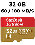 MemoryCard 32GB MicroSDHC UHS-I Sandisk 60/100MB/s