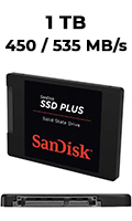 SSD 1000GB Sandisk SSD Plus 450MB/535MB/s 20X