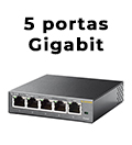 Switch TP-Link TL-SG105E EasyS. 5 Portas 10/100/1000Mbp