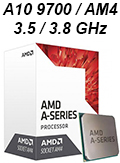 Processador AMD A10 9700 3.5/3.8GHz 2MB, soquete AM42