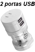 Adaptador de energia universal c/ USB NewLink AD1032