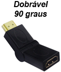 Adaptador HDMI dobrvel 90 graus NewLink AD302 ouro 24k#100