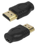 Adaptador HDMI macho para micro HDMI fmea Tblack#100