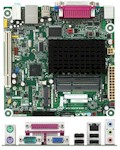 Placa me mini ITX, Intel D525MW c/ Atom D525, V/A/LAN8