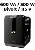 Nobreak APC BZ600BI-BR, 600VA (300W) Bivolt/115V 15 min#98