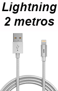 Cabo Lightning em nylon certificado OEX CB-920 Soft 2m#98