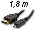 Cabo HDMI p/ micro HDMI Leadership 9277 c/ 1,8 m  v 1.4#98