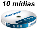 10 Mdias avulsas CD-R Multilaser CD027 52X 700MB