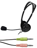 Headset c/ microfone C3Tech VoiceLight 2 P2 de 3,5mm