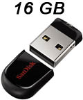 Pendrive 16GB, SanDisk  Cruzer Fit SDCZ33-016G-B352