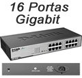 Switch D-Link DGS-1016D 16 portas 10/100/1000Mbps, rack