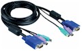 Cabo triplo para KVM, D-Link DKVM-CB D-SUB e PS/2, 1,8m#100