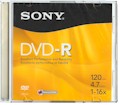 Mdia DVD-R Sony DMR47SR4 4.7 GB 120 min., 16X acrlico