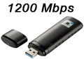 Adaptador USB de rede WiFi D-LINK DWA-182 AC1200 Dual B2