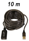 Cabo extensor USB 2.0 amplificado, Comtac 9157, c/ 10 m#98