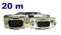 Extenso SVGA HD Labramo 10288 VGA-Macho VGA-fmea, 20m