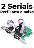 Placa serial PCIe 2 portas FlexPort F2122C perfil duplo2