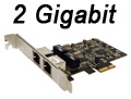 Placa rede PCI-e FlexPort F2723E 2 gigabit perfil alto2
