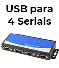 Conversor USB p/ 4 seriais RS422 RS485 Flexport F5441e#100